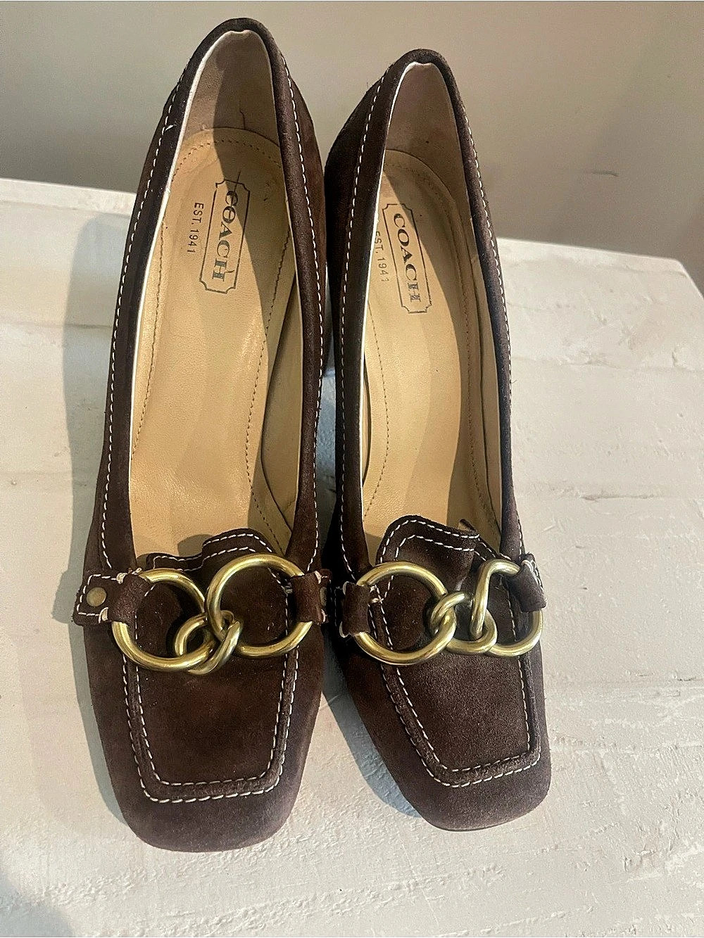 Coach Kristale Pumps in Brown - Picture 2 of 10